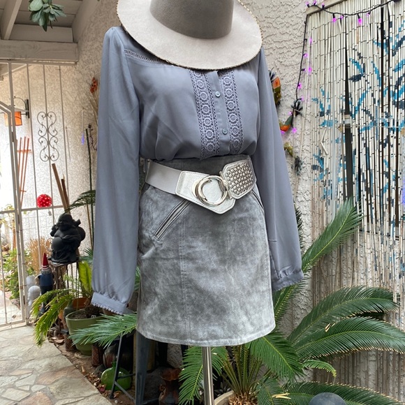BLANK NYC Dresses & Skirts - 🔘🔘2PIECE GREY SUEDE SKIRT SET🔘🔘